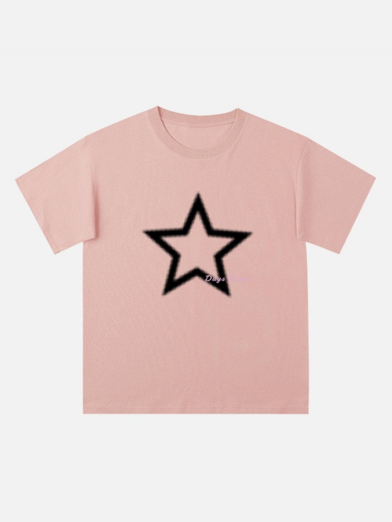 Noir  T Shirts Aelfric Eden Star Print Tee - VHK-9184571